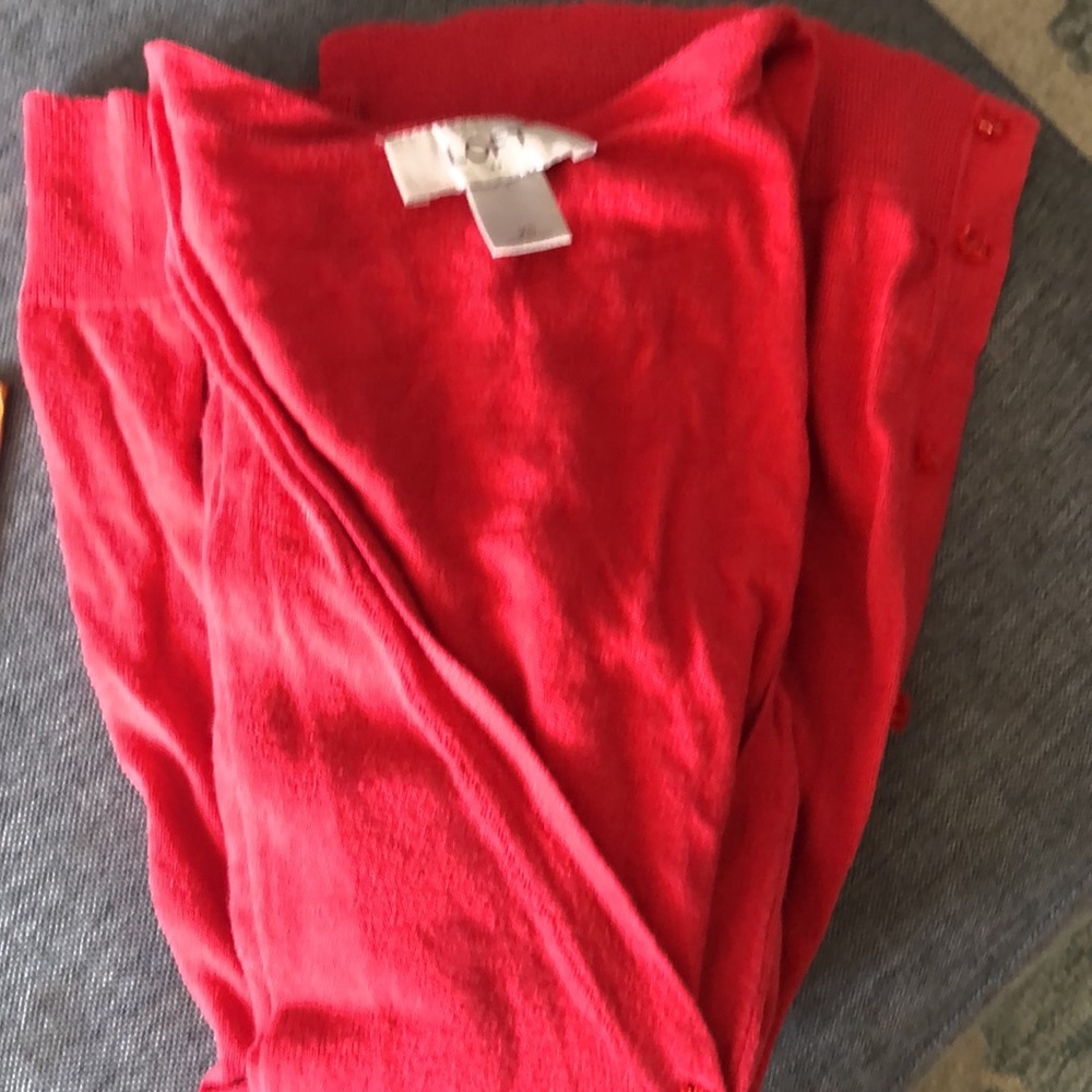 Coral lightweight cotton sweater LOFT size XS